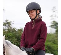 Aubrion Shires Children's Core Half Zip Fleece - Maroon 11/12Yrs, Maroon