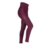 Aubrion Shires Eltar Riding Tights - Black Cherry Large, Black Cherry