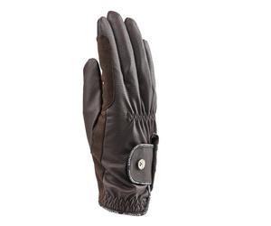 Aubrion Stadium FlexiFit Riding Gloves for Kids Brown - Large
