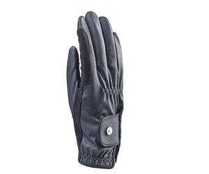 Aubrion - STADIUM Riding Gloves - Ladies (L) (Navy), Navy blue, L