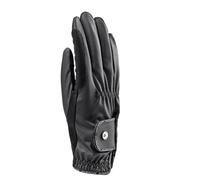 Aubrion Stadium Synthetic Leather Riding Gloves in Black | Size: Medium Aubrion Black M