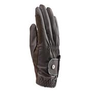 Aubrion Stadium Synthetic Leather Riding Gloves in Brown | Size: Small Aubrion Brown S
