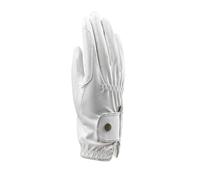 Aubrion Stadium Synthetic Leather Riding Gloves in White | Size: Large Aubrion White L