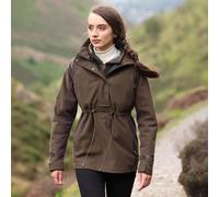 Aubrion Unisex Heritage Quarter Zip Jacket - Women's Waterproof Coats - Dark Olive - Size: Small