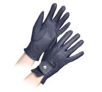 Aubrion Womens/ladies Leather Riding Gloves Navy (Xl)