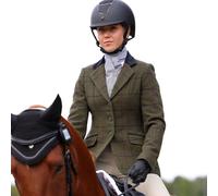 Aubrion Women's Saratoga Tweed Jacket - Womens Horse Riding Jackets - Green Check - Size: Chest 42