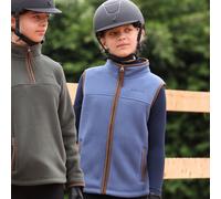 Aubrion Young Rider Core Fleece Gilet - Blue - Size: Age 7