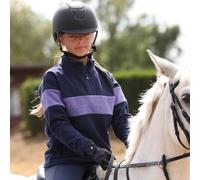 Aubrion Young Rider Equestrian Quarter Zip Fleece Midnight - 9/10YRS