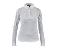 Aubrion Young Rider Long Sleeve Tie Shirt - White - Size: Age 7