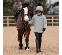 Aubrion Young Rider React Half Zip Fleece - Green - Size: Age 7