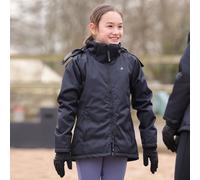 Aubrion Young Rider React Mid Length Coat - Black - Size: Age 9