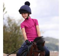 Aubrion Young Rider React Short Sleeve Base Layer Fuchsia - 9/10YRS