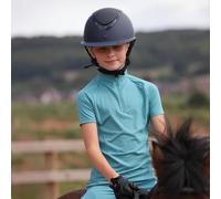 Aubrion React Young Rider Short Sleeve Base Layer - Green - Size: Age 7-8