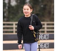Aubrion Young Rider React Sweatshirt - Black - Size: Age 9