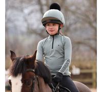 Aubrion Young Rider React Winter Base Layer - Green - Size: Age 7