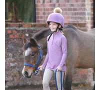 Aubrion Young Rider Team Long Sleeve Baselayer - Light Purple - Size: Age 13
