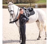 Aubrion Young Rider Team Winter Riding Tights - Black - Size: Age 7