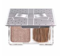 Auburn Brown Shimmer Eyeshadow Palette - Single Compact With Handy Brush For Everyday Wear, Travel & Touch-Ups, Smudge-Proof & Long-Wearing Formula