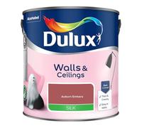 Auburn Embers Walls & Ceilings Silk Emulsion Paint 2.5 L - Smooth Washable Silk Finish, Quick Dry, Low-VOC, Easy Application for Interior Walls & Ceilings