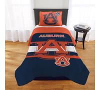 Auburn Tigers Comforter Set - Auburn Bedding for Dorms, Guest Rooms, RVs, Tailgates & War Eagle Game Day Decor, Twin/Twin XL