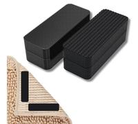 AUCANNIO 24pcs Grippers for Mats on Carpet, Rug Gripper for Carpeted Floor, Washable Reusable Carpet Sticky Grips, Suitable for all Types and Sizes of Carpet(25mm x 10mm)