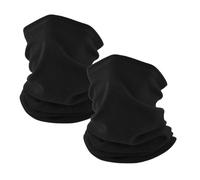 AUCANNIO Winter Neck Warmer Snood 2 Pack Fleece Neck Gaiter Face Cover Scarf for Men Women Windproof Bandana Neck Gaiters for Skiing Running Cycling Hiking Outdoor Sports