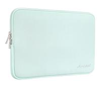 Aucase 13 13.3 14 inch Laptop Sleeve Leather Case, Water Resistant Puffy Protective Bag for Macbook Pro 14 Macbook Air 13 inch/HP/LENOVO/ACER/ASUS/DELL Chromebook Matebook 14
