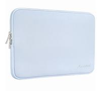 Aucase 15 15.6 inch Laptop Sleeve Leather Case, Water Resistant Puffy Protective Laptop Bag for Macbook Air 15 inch/Macbook Pro 16 inch/HP/LENOVO/ACER/ASUS/DELL Chromebook Matebook 15.6