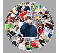 AUCEKO Pack of 50 BTS Stickers Pack Kpop BTS Sticker Set Waterproof Vinyl Sticker for Laptop Children Cars Motorcycle Bicycle Skateboard Luggage Suitcase Computer Sticker Graffiti Decal
