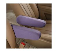 AUCELI 2 Pcs Car Front Seat Armrest Covers, Cloth Fabric Armrest Protectors, Direct Replacement Center Console Lid Armrest Cover Skin, Universal Accessories for Car, SUV, Truck and Van (Purple)
