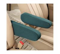 AUCELI 2 Pcs Car Front Seat Armrest Covers, Cloth Fabric Armrest Protectors, Direct Replacement Center Console Lid Armrest Cover Skin, Universal Accessories for Car, SUV, Truck and Van (Green)