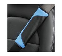 AUCELI 2PCS Car Seat Belt Cover, Carbon Fiber Safety Seatbelt Shoulder Strap Covers, Breathable Leather Soft Harness Pad Protect Your Neck and Shoulder Compatible with Cars