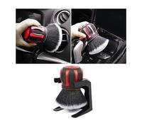 AUCELI Car Detailing Brush, Ultra Soft Auto Interior Dusting Brush with Storage Rack, Car XL Synthetic Brush Cleaning Tool, Universal Covers Large Area Inside or Outside Vehicles (Red)