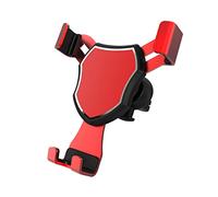 AUCELI Car Phone Holder Mount, Air Vent Hands Free Clip Cradle Universal for Cellphone, Gravity Auto Lock and Thick Case Friendly, Compatible with iPhone 14 13 Pro Max S20 All Smartphones (Red)