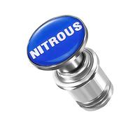 AUCELI Nitrous Button Car Cigarette Lighter Plug, Aluminum Alloy Push Button Cigarette Lighter Replacement For Most Vehicles with Standard 12 Volt Power Source, Car Accessory (NITROUS)