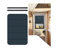 AUCELI RV Door Shade Cover, Magnet Camper Skylights Sunshade Cover, Foldable RV Sun Shade Windshield Blackout Shower Curtains Coverage, Waterproof Thickened Oxford Fabric Interior Accessories (Gray)