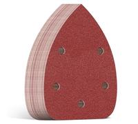 Aucenix Sanding Pads for Mouse Sander: 35Pcs Detail Sander Pads with 5 Holes - Mouse Sandpaper Sanding Discs Sheets with Hook and Loop Assorted 40/60/80/120/150/180/240 Grits for Wood Plastic