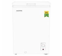 AUCMA 141L Convertible Chest Freezer, Switchable Refrigerator & Freezer, Top Open Mini Deep Freezer, Energy Class E, Quiet Operation, 7-Level Thermostat, Removable Basket & Defrost Drain, Suitable for