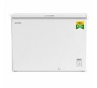 AUCMA 291L Convertible Chest Freezer, Switchable Fridge & Freezer, Top-Opening Deep Freezer, Energy Class E, Quiet Operation, Built-In LED Lighting, 5-Level Digital Temperature Control, Removable Bask