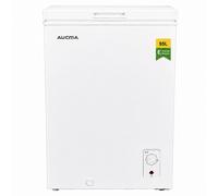 AUCMA 95L Convertible Chest Freezer, Switchable Refrigerator & Freezer, Top Open Mini Deep Freezer, Energy Class E, Quiet Operation, 7-Level Thermostat, Removable Basket & Defrost Drain, Suitable for