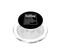 Auction Bidding Definition Junky Funny Auctioneer PopSockets PopGrip for MagSafe