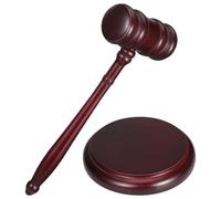 Auction Hammer Judge Gavel Ceremony Desk Accessories Unique Office Supply Wooden Construction Legal Decor for Auctions Lawyers