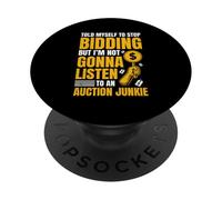 Auction Junky Funny Auctioneer PopSockets Adhesive PopGrip
