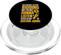 Auction Junky Funny Auctioneer PopSockets PopGrip for MagSafe