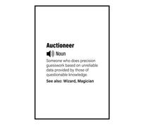 Auctioneer Notebook: A person with magical powers, Funny Auctioneer Definition Journal | 120, 6x9, Lined Blank Pages Notebook Gift For Accountant Man or Women