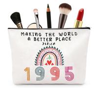 Aucuu 30th Birthday Gifts for Women Girls, Makeup Bag, Cosmetic Bags, Wallet Travel Cosmetic Bag Makeup Bag, Gifts for Best Friend Women Sister Mum (1995)