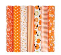 Aucuu 7 PCS Fat Quarters Fabric Bundles, 50cm x 50cm Fabric Bundles, Quilting Cotton, Bundle Quilting Craft Fa-bric, Precut Easter & Spring Cotton Fa-bric for DIY Crafts, Sewing, Patchwork, Home Décor
