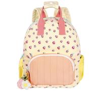 Aucuu Girls' Backpack, Corduroy Children Backpack, Waterproof Kawaii School Bags, Toddler Rucksack With Strawberry Pendant for Kindergarten Elementary Preschool for Outdoors, School, Travel, Gifts