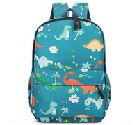 Aucuu Kids Backpack, Dinosaur School Backpack, Boys Girls Toddler Primary School Bag, Waterproof Nylon Rucksack, Casual Daypack, Book Bag for Campus Outdoor Travel Sports