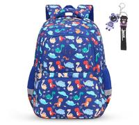 Aucuu Kids Backpack, Light & Breathable School Bags, Waterproof Childrens Backpacks with Cartoon Print for Campus, Outdoor, Travel & Sports